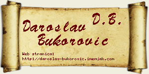 Daroslav Bukorović vizit kartica
